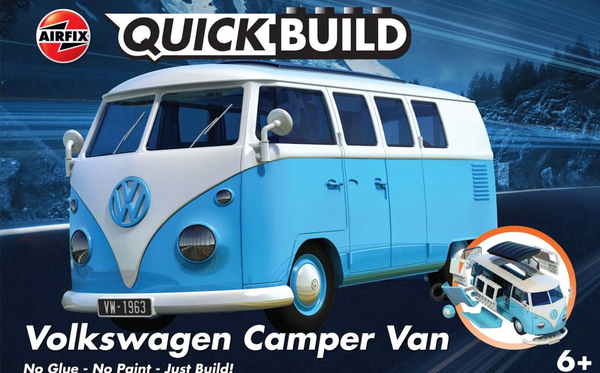 Airfix Quickbuild J6024 Volkswagen Camper Van Blue