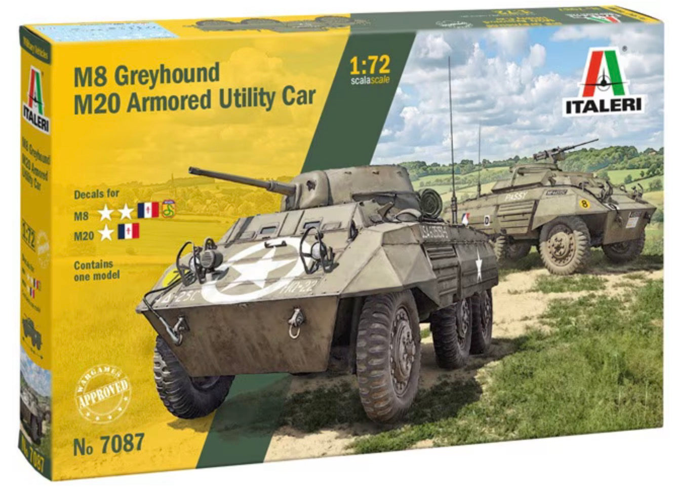 Italeri No.7087 M8 Greyhound/M20 Armoured Utility Car