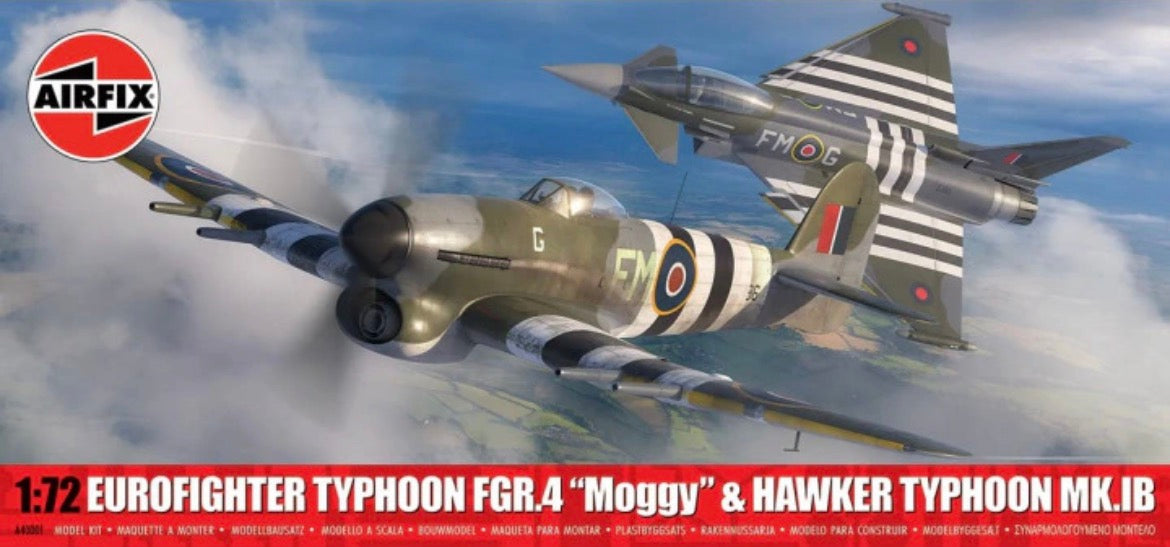 Airfix A40001 Eurofighter Typhoon FGR.4 “Moggy” & Hawker Typhoon Mk.1b
