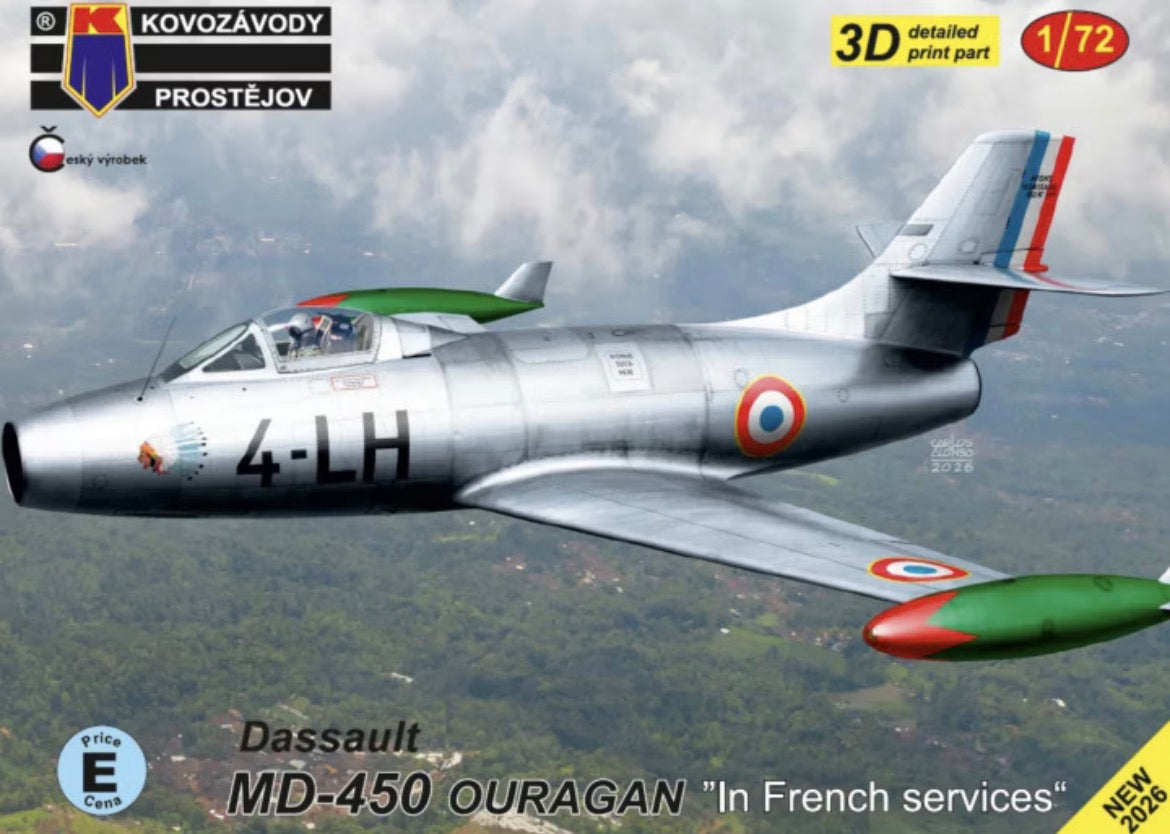 Kovozávody Prostějov KPM0531 Dassault MD-450 Ouragan “In French Services”