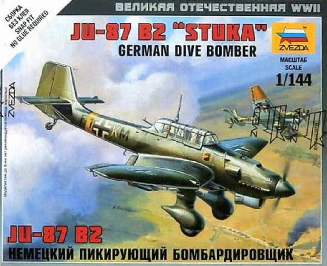 Zvezda 6123 German Dive Bomber Junkers JU-87 B2 “Stuka”