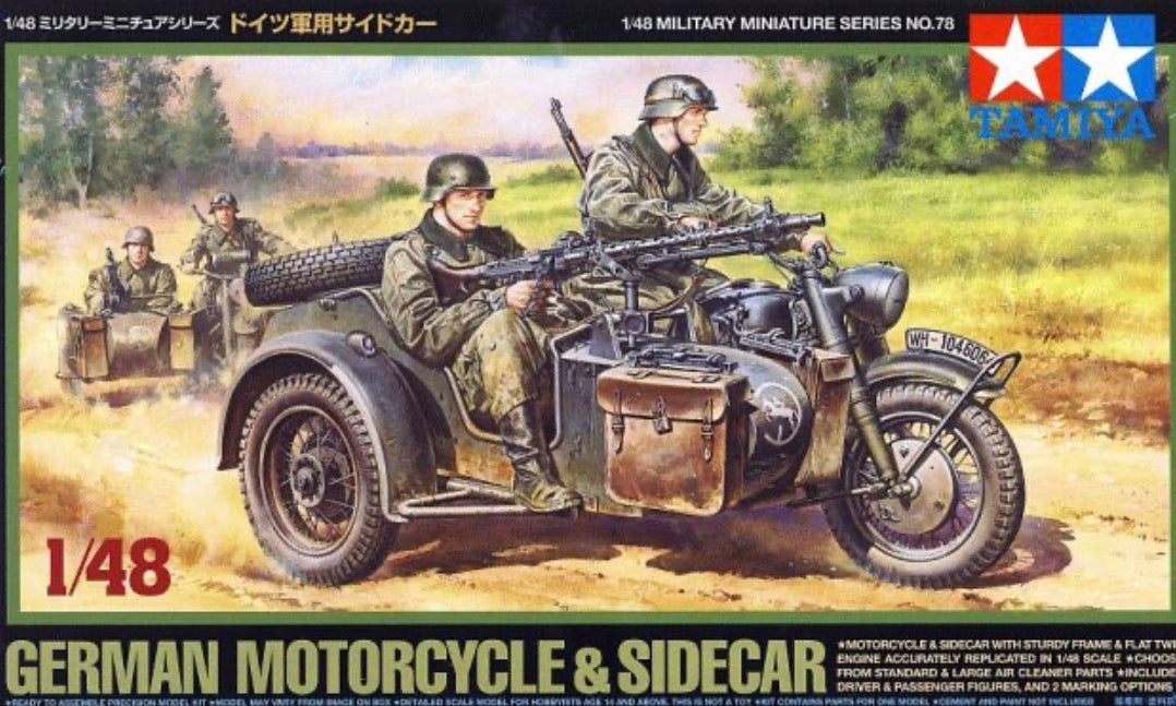 Tamiya 32578 German Motorcycle & Sidecar