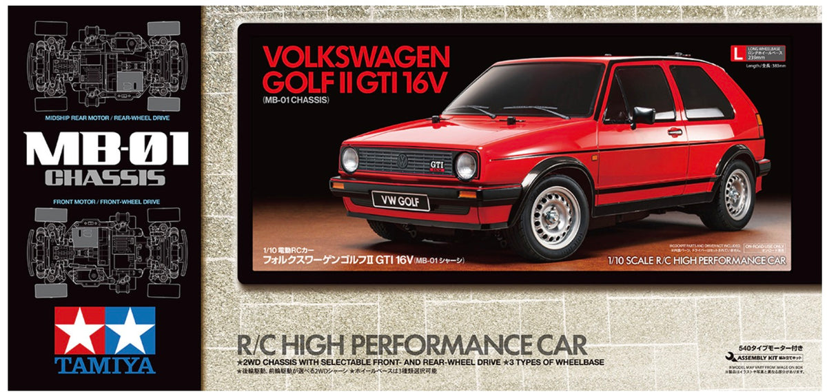 Tamiya 58748 RC VW Golf II GTI 16V