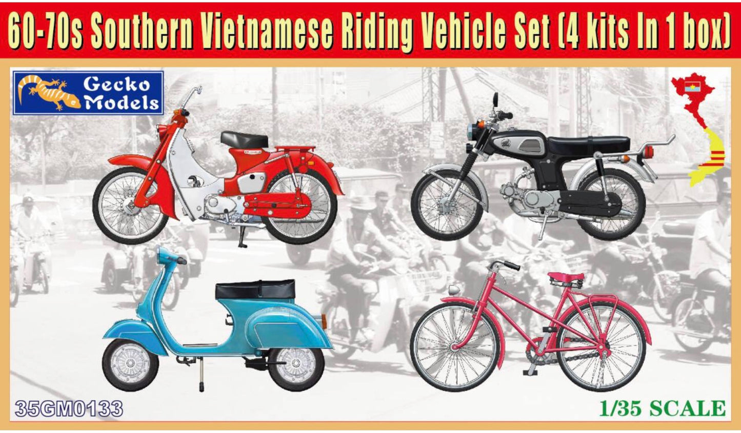 Gecko 35GM0133 60’s-70’s Southern Vietnamese Riding Vehicle Set
