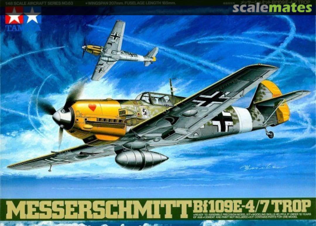 Tamiya 61063 Messerschmitt Bf109E-4/7 Trop
