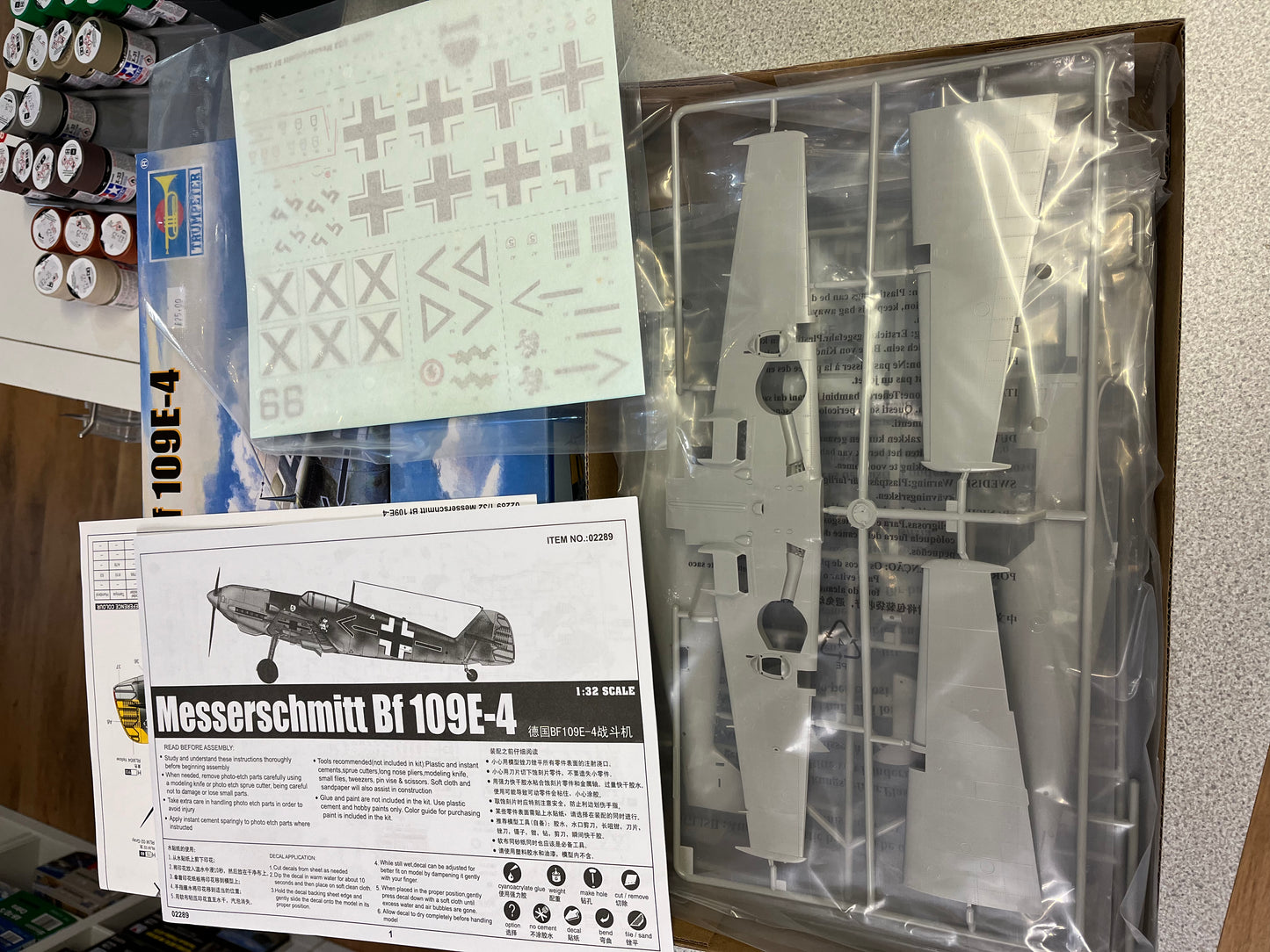 *Pre-Owned* Trumpeter 02289 Messerschmitt Bf109E-4