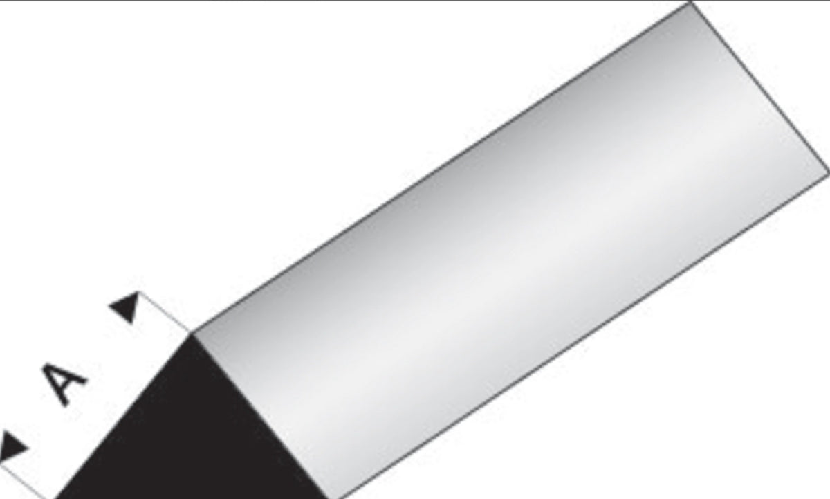 Maquett 405-52/3 Super Styrene 90 Degree Triangle Rod 2.00mm / 0.080" X 330mm / 13"