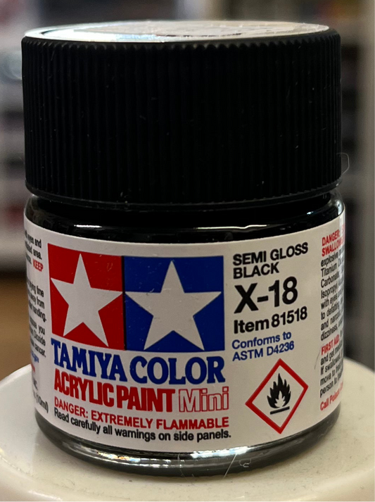 Tamiya X18 Semi-Gloss Black