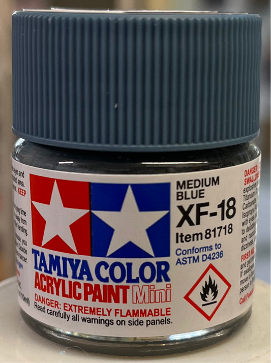 Tamiya XF18 Medium Blue
