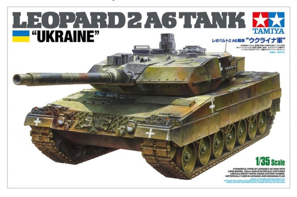 Tamiya 25207 Leopard 2A6 Tank “Ukraine”