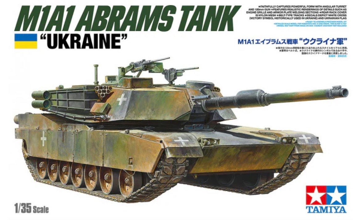 Tamiya 25216 M1A1 Abrams Tank “Ukraine”