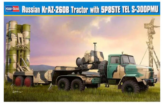 *PRE OWNED* Hobbyboss 85511 Russian KrAZ-260B Tractor with 5P85TE Tel S-300PMU