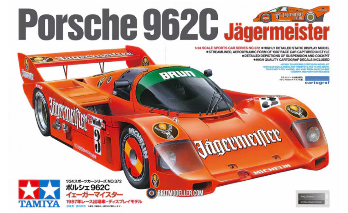 Tamiya 24372 Porsche 962C Jägermeister