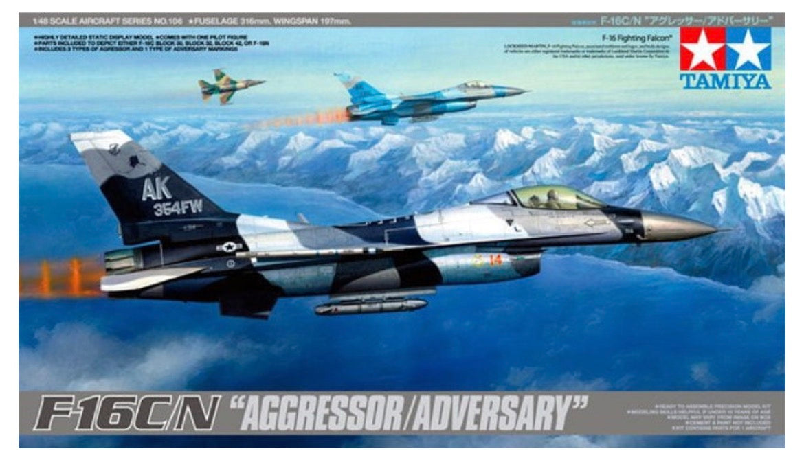Tamiya 61106 F-16CN Aggressor Adversary