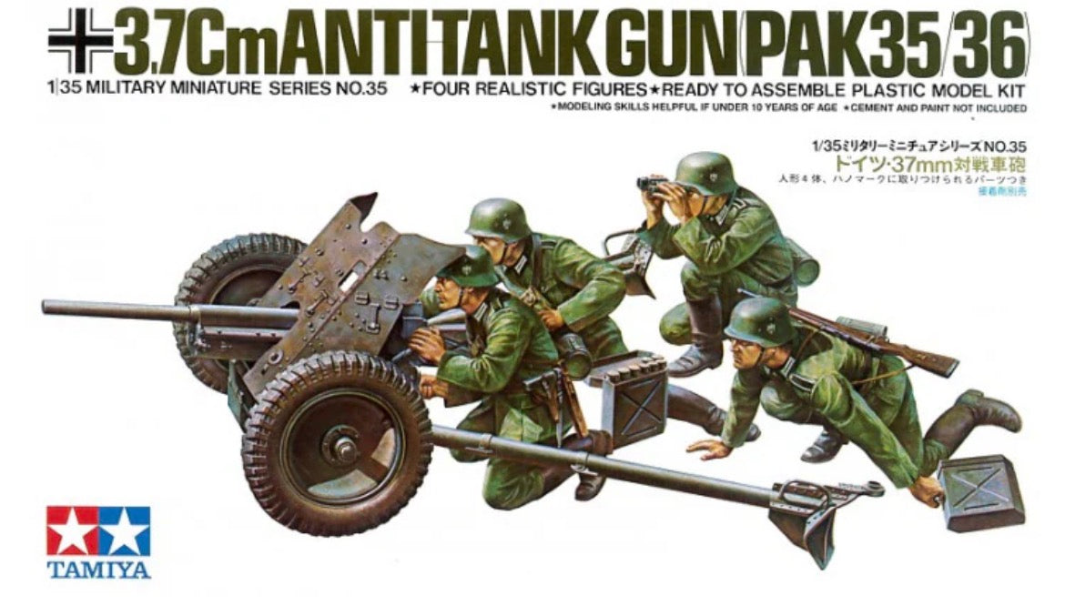 Tamiya 35035 German 3.7cm Anti-tank Gun (PAK35/36)