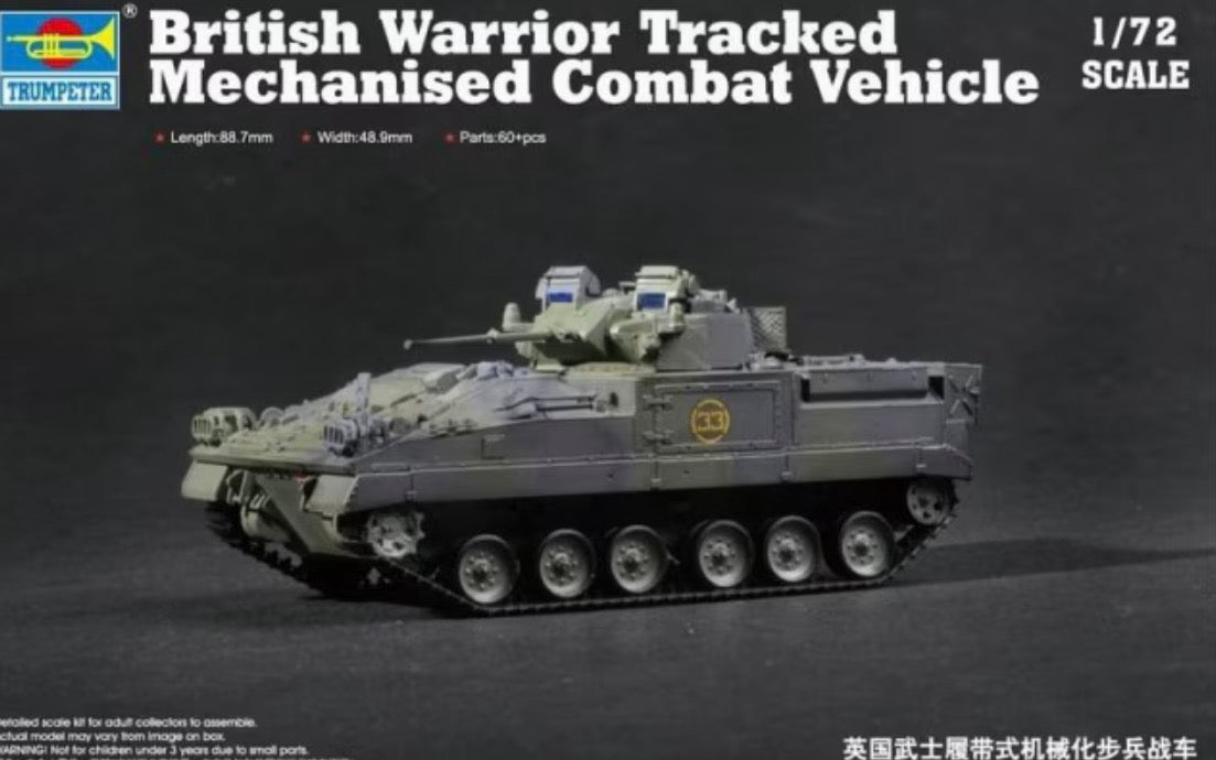 Trumpeter 07101 British Warrior Tracked Mechanised Combat Vehicle