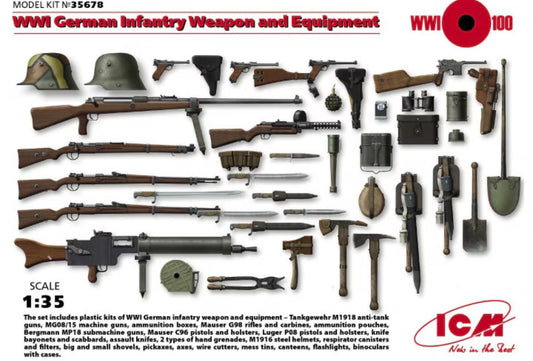 ICM 35678 WWI German Infantry Weapons & Equipment