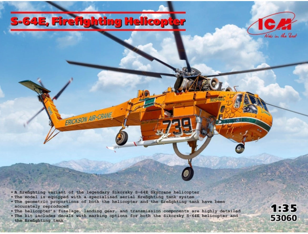 ICM 53060 S-64E Firefighting Helicopter