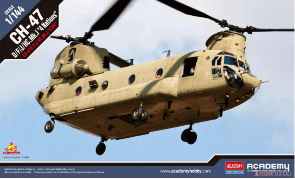 Academy 12624 CH-47 D/F/J/HC.Mk.1 “4 Nations”