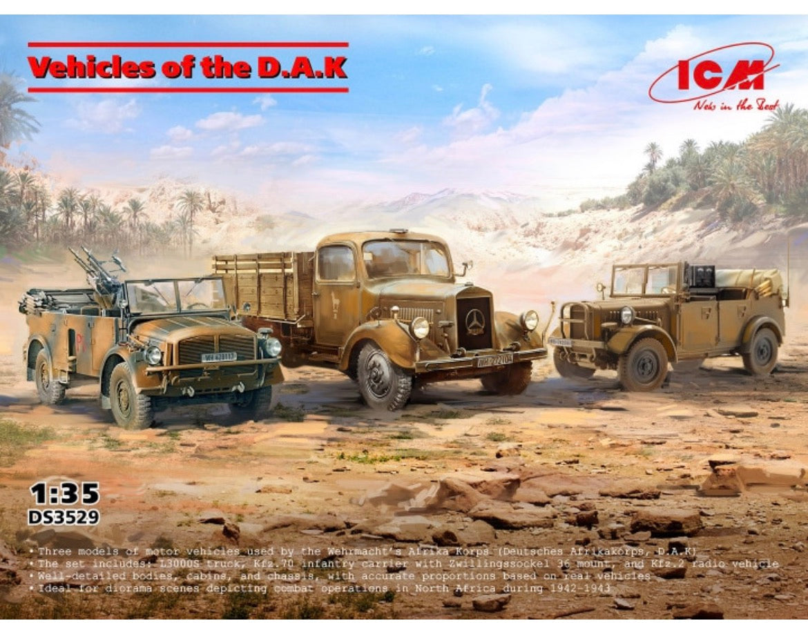 ICM DS3529 Vehicles of the D.A.K.