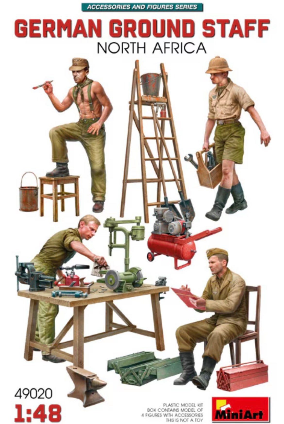 Miniart 49020 German Ground Staff - North Africa