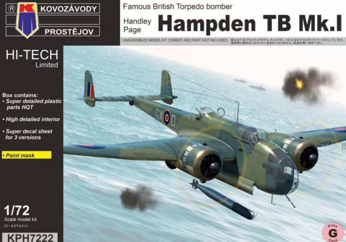 Kovozávody Prostějov KPH7222 Handley Page Hampden TB Mk.1