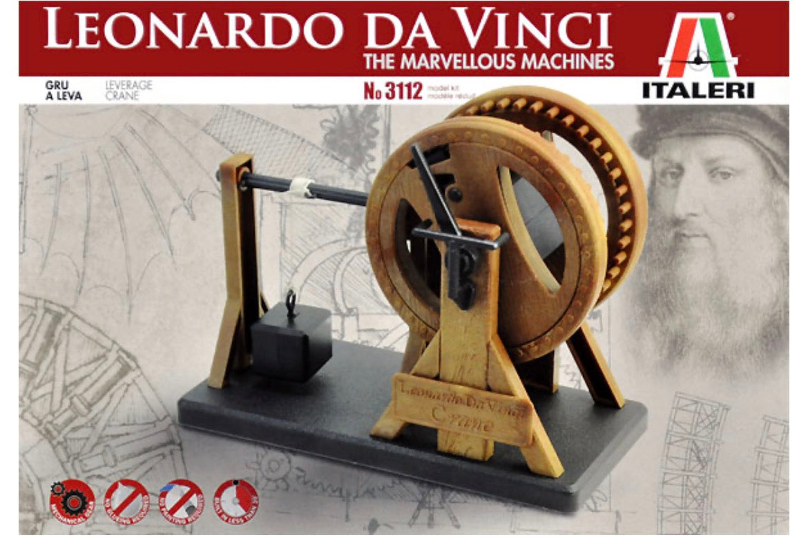 Italeri 3112 Leonardo Da Vinci The Marvellous Machines Leverage Crane
