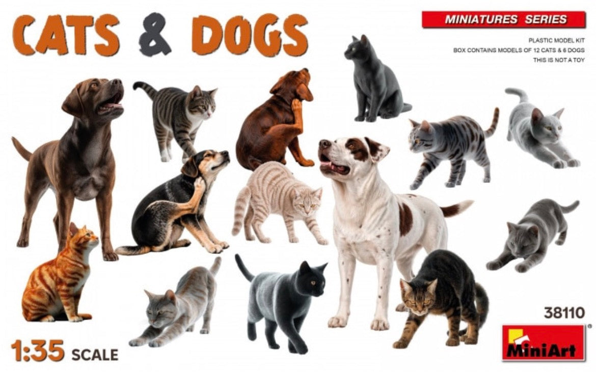 Miniart 38110 Cats and Dogs