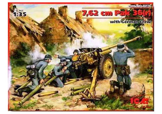 ICM 35801 7.62 cm Pal 36(r) with German Crew
