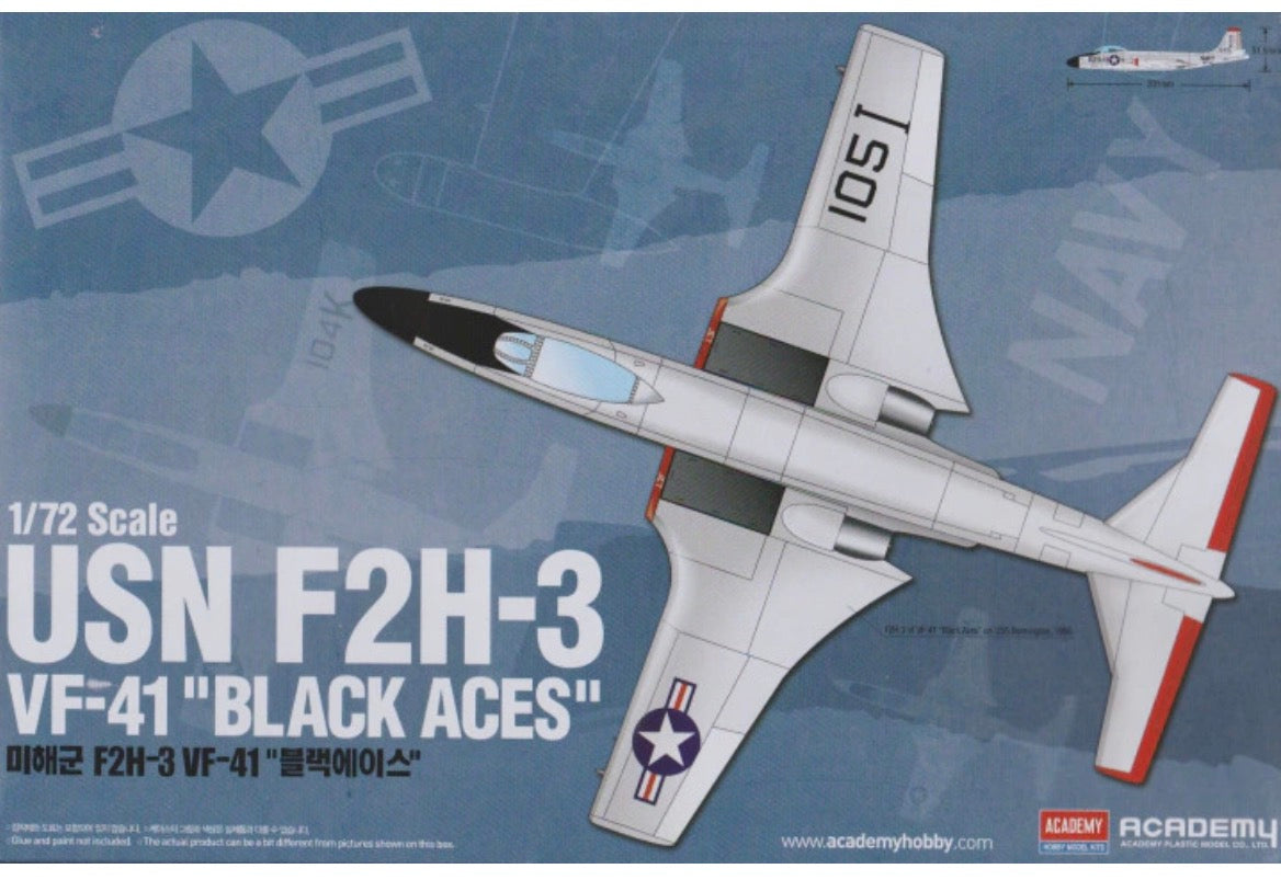 Academy 12548 USN F2H-3 VF-41 “Black Aces”
