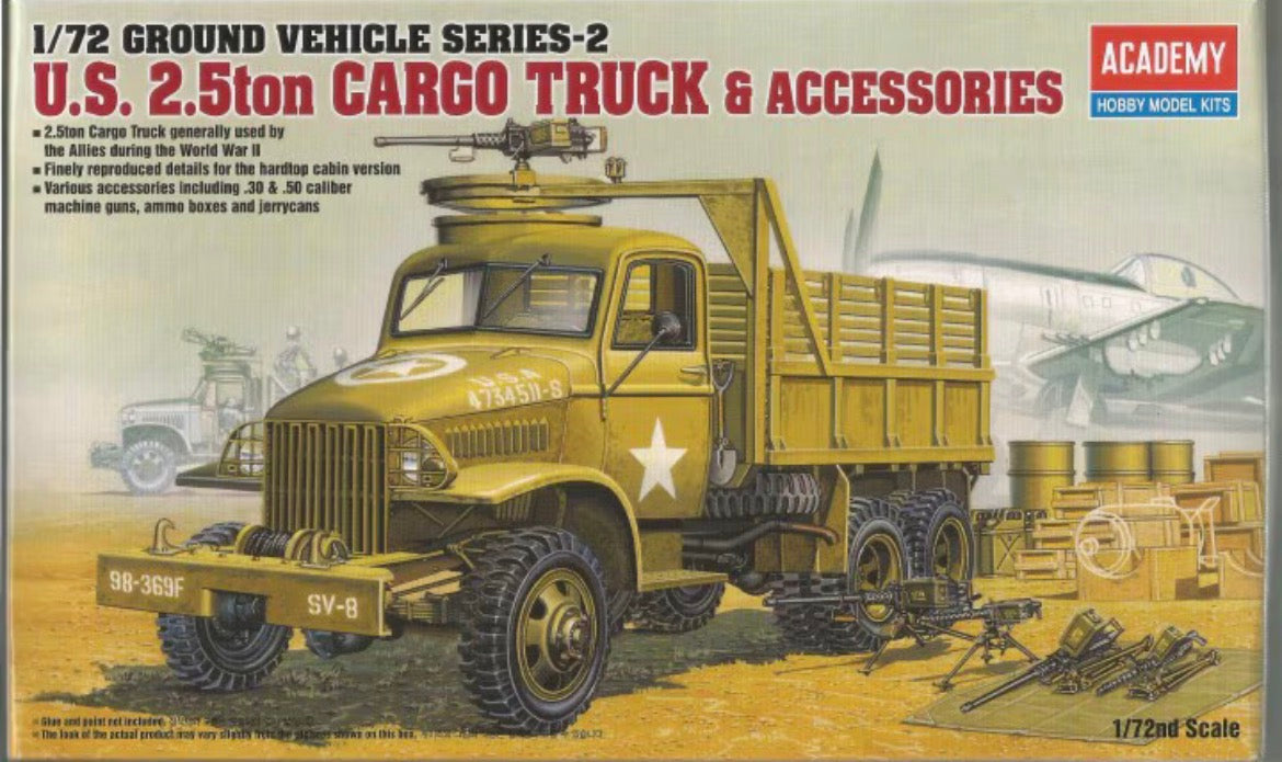 Academy 13402 US 2.5ton Cargo Truck & Accessories
