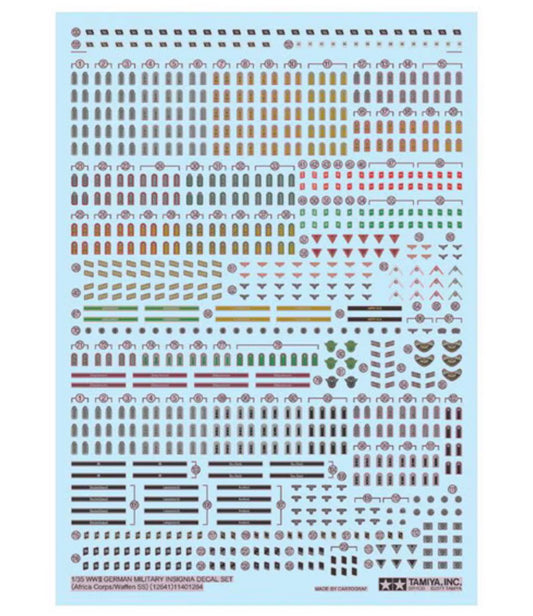 Tamiya 12641 WWII German Military Insignia Decal Set