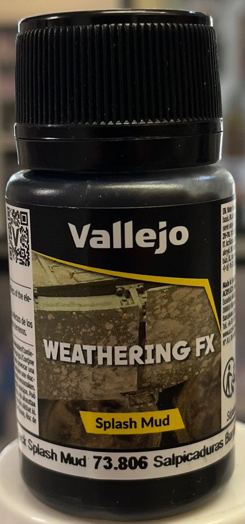 Vallejo Weathering FX 73.806 Black Splash Mud