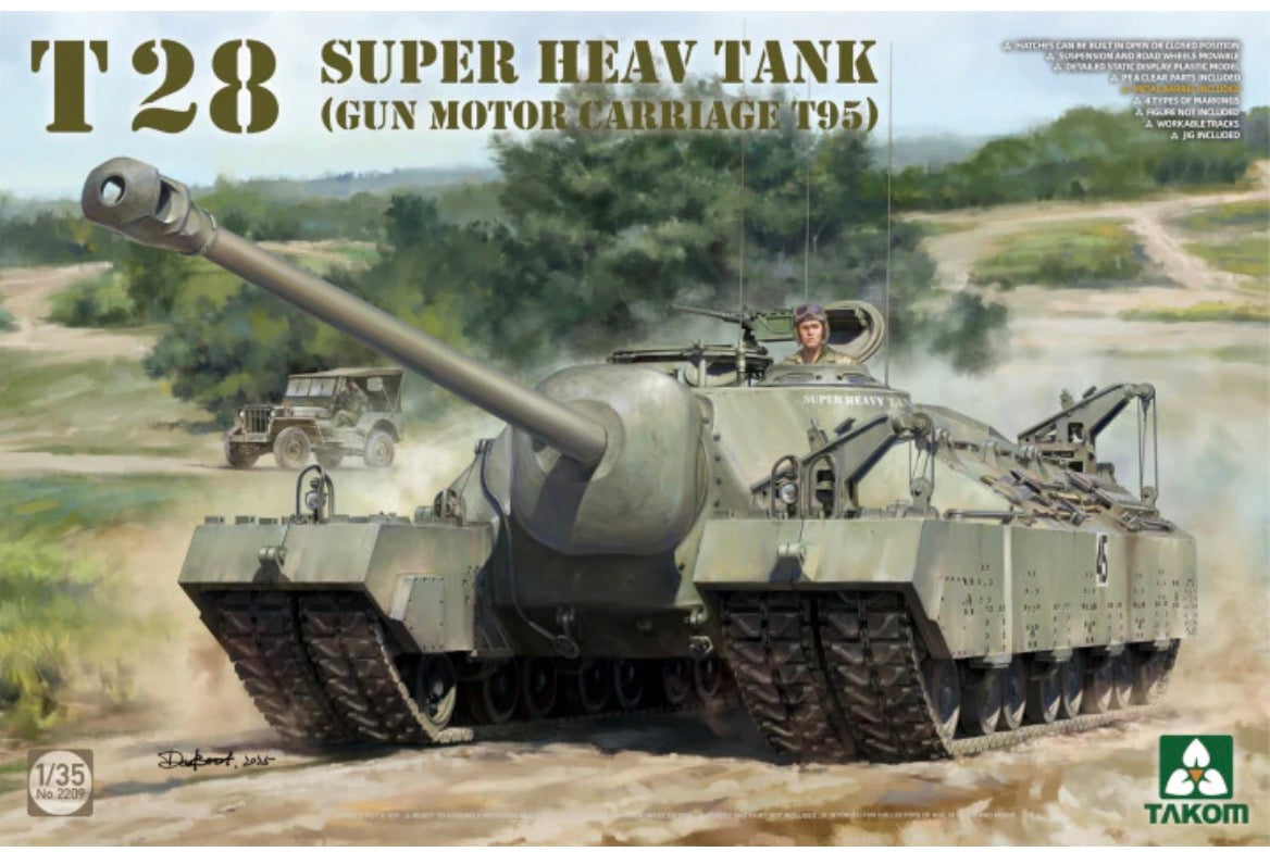 TAKOM 2209 T28 Super Heavy Tank (Gun Motor Carraige T95)