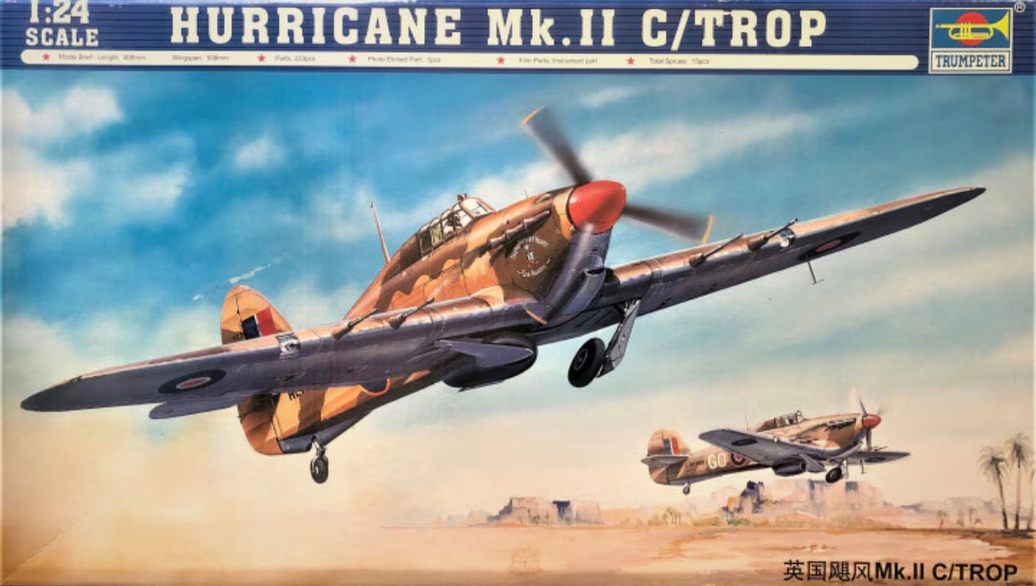 *Pre-Owned* Trumpeter 02416 Hurricane Mk.II C/Trop