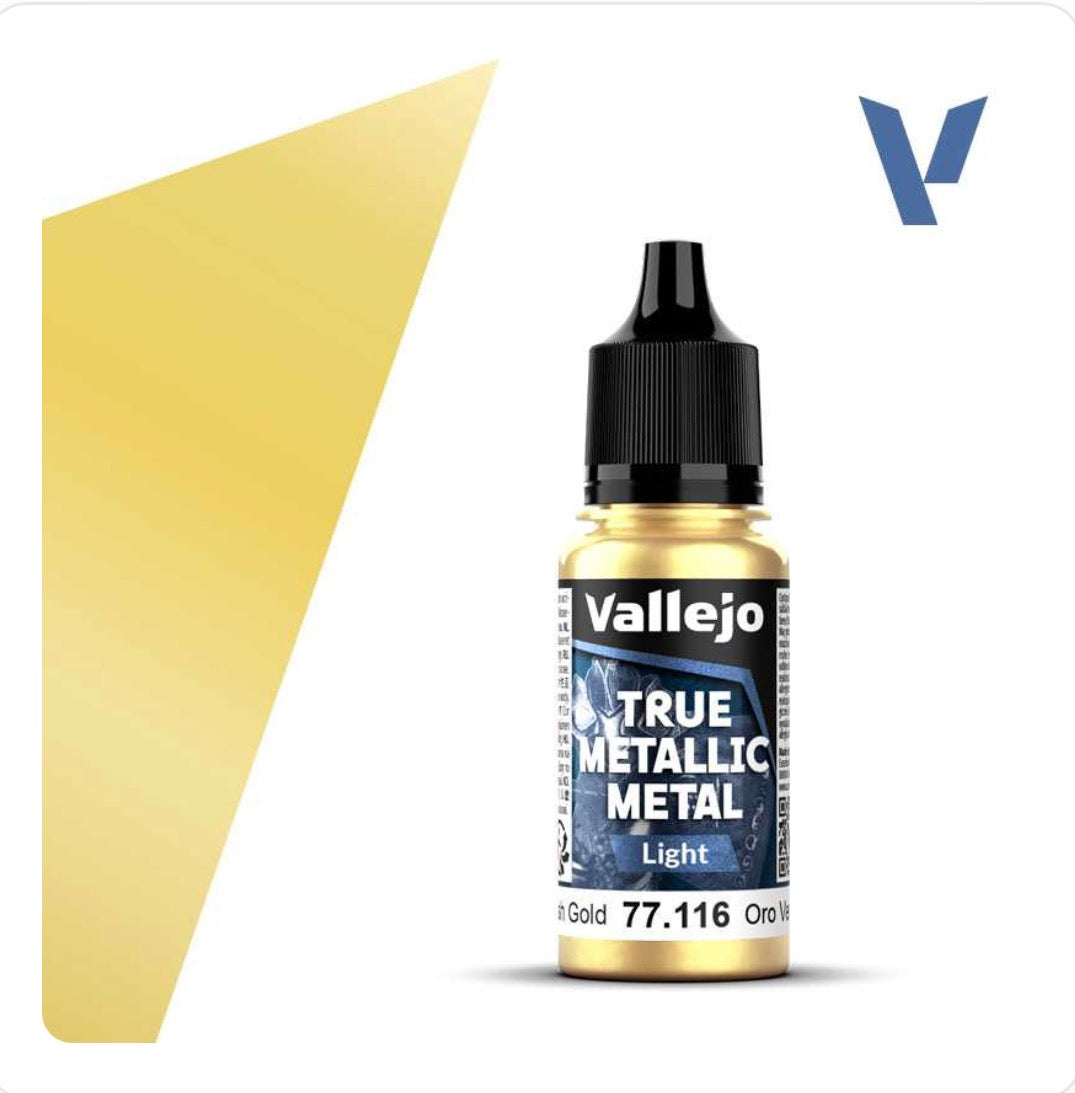Vallejo 77.116 True Metallic Metal - Greenish Gold