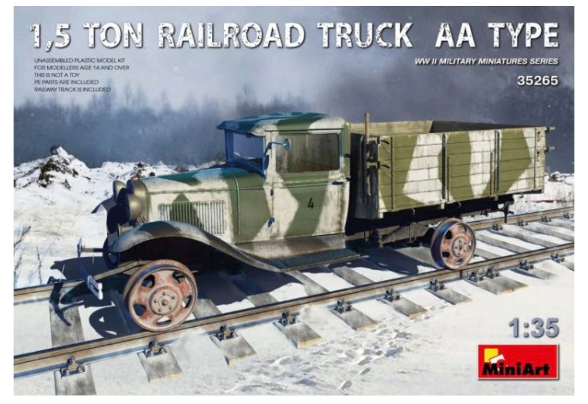 Miniart 35265 1.5t Railroad Truck AA Type