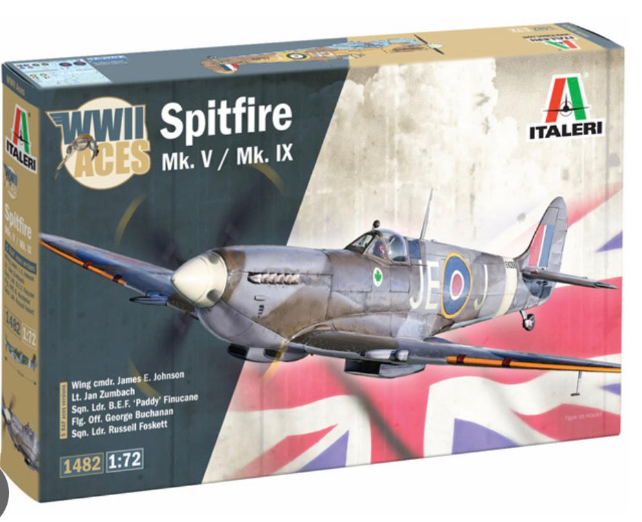 Italeri No.1482 Spitfire Mk.V/Mk.IX