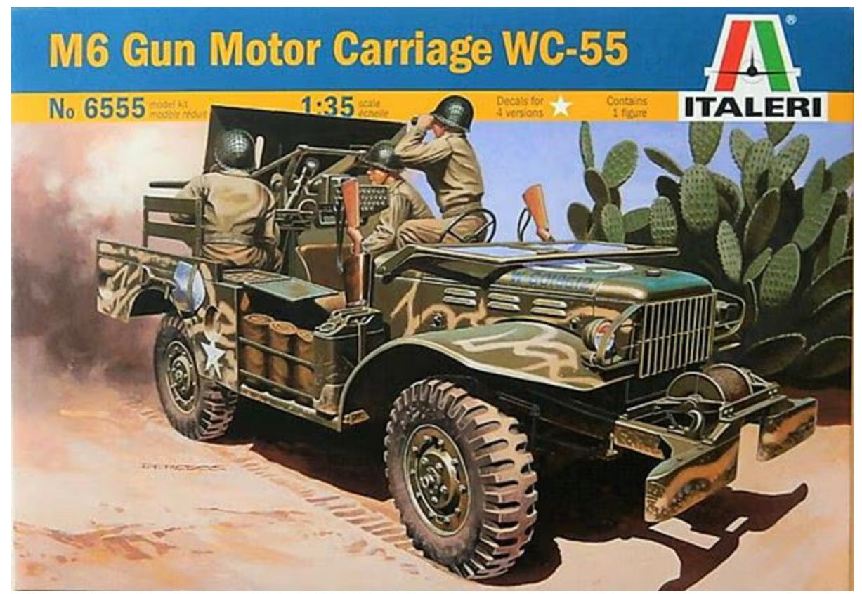 Italeri No.6555 M6 Gun Motor Carriage WC-55
