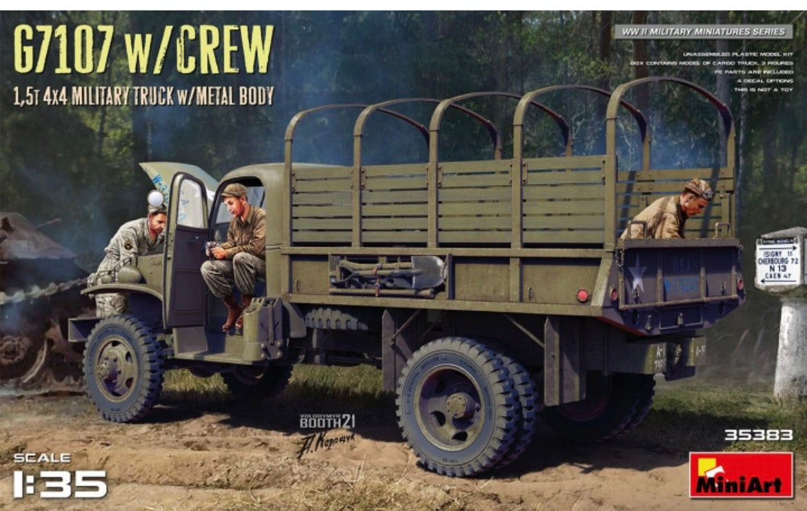 Miniart 35383 1.5t 4x4 Military Truck with Metal Body