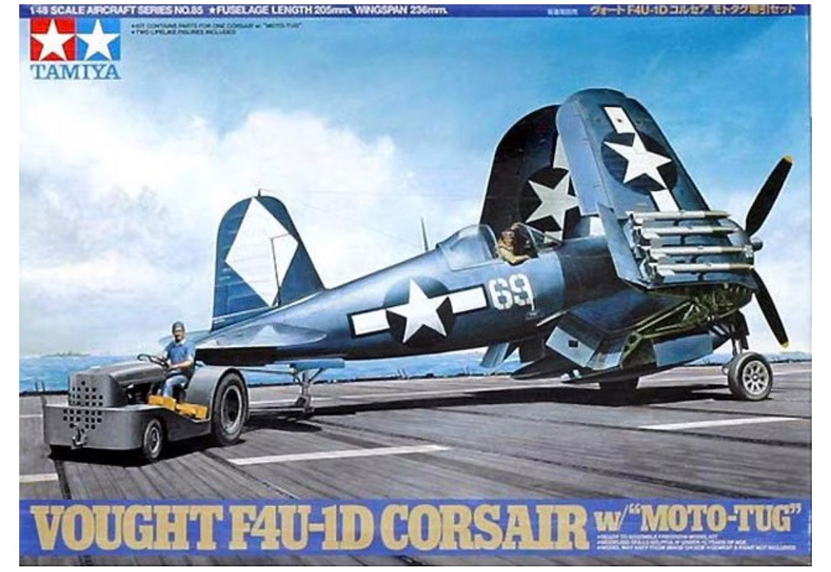 Tamiya 61085 Vought F4U-1D Corsair w/“Moto-Tug”