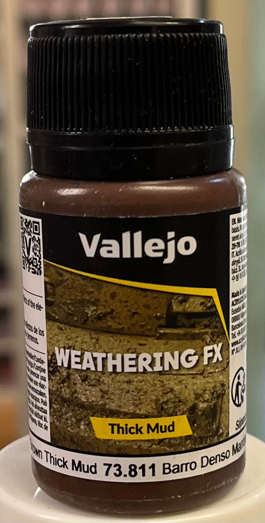 Vallejo Weathering FX 73.811 Brown Thick Mud