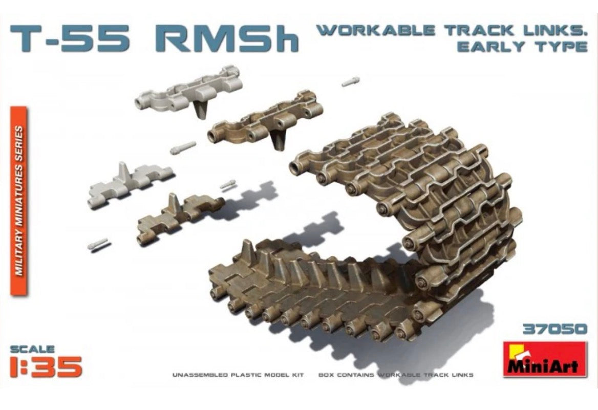 *PRE OWNED* Miniart 37050 T-55 Workable track links early type