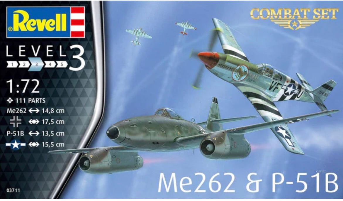 Revell 03711 Combat Set Me262 and P-51B