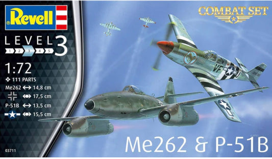 Revell 03711 Combat Set Me262 and P-51B