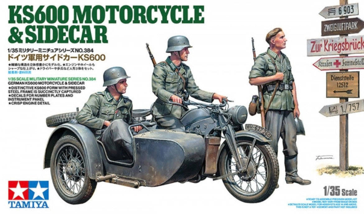 Tamiya 35384 KS600 Motorcycle & Sidecar