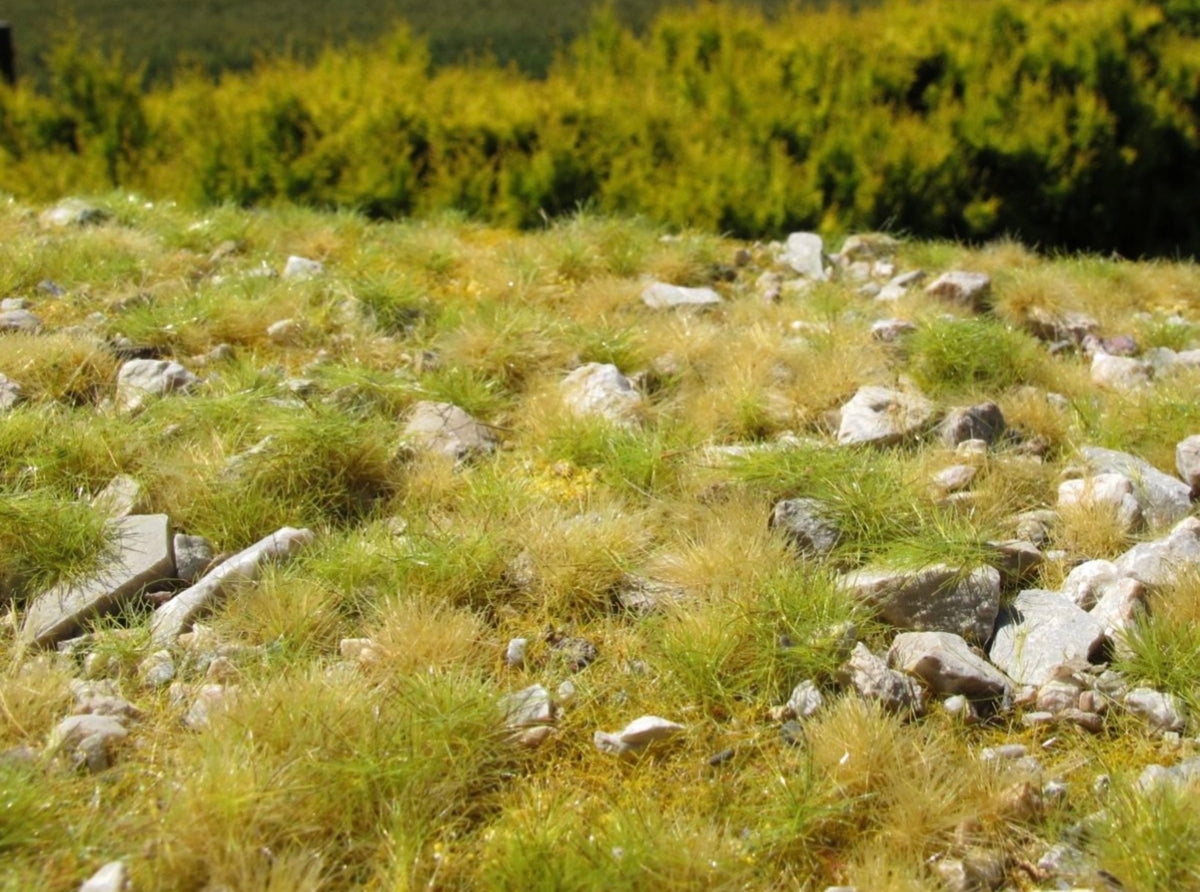 Model Scene F733 Late Summer, A Lot Of Calc Stones Grass Mat