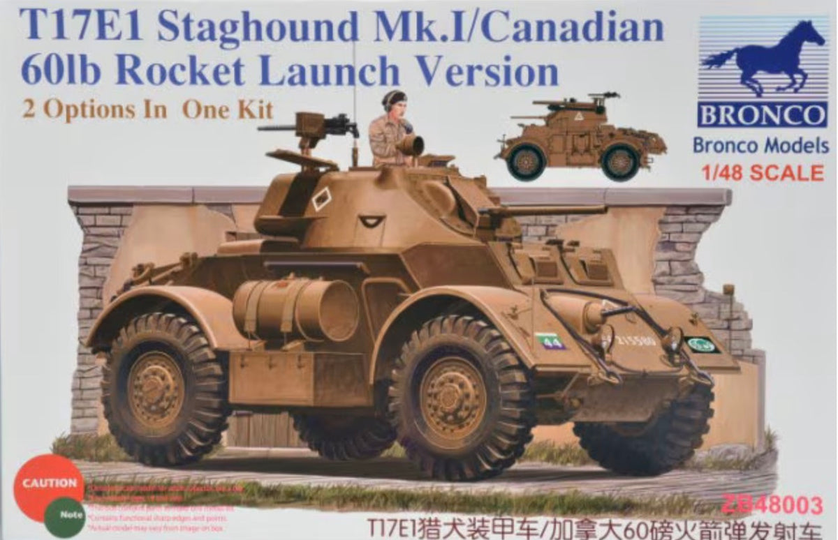*Pre-Owned* Bronco ZB48003 T17E1 Staghound Mk.1/Canadian 60lb Rocket Launch Version