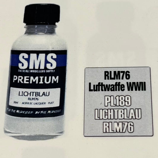 SMS PL189 Lichtblau RLM76