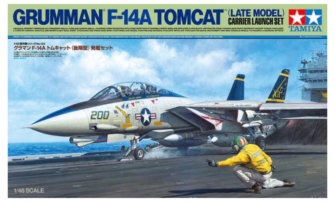 Tamiya 61122 Grumman F-14A Tomcat Carrier Launch Set